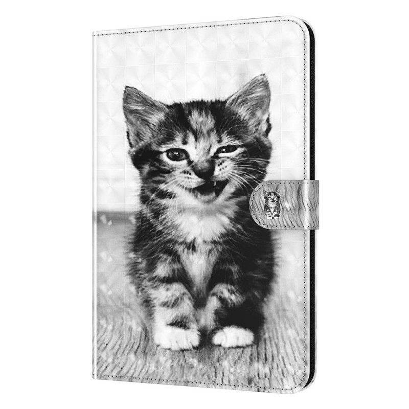 Flip Case Samsung Galaxy Tab A8 Faux Leather Kitten