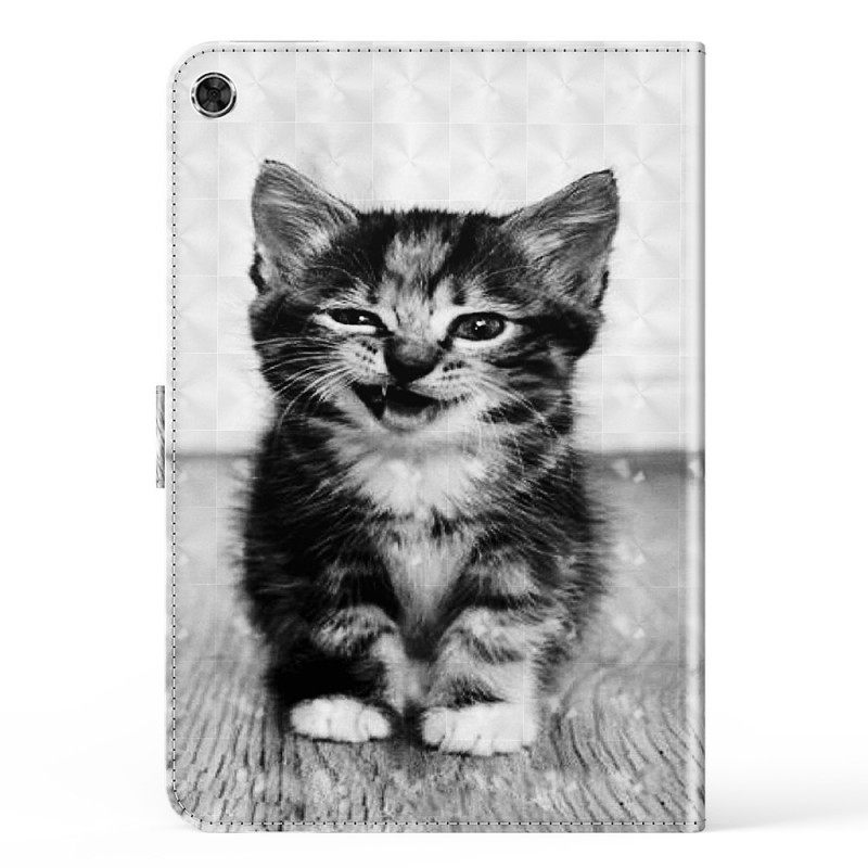 Flip Case Samsung Galaxy Tab A8 Faux Leather Kitten