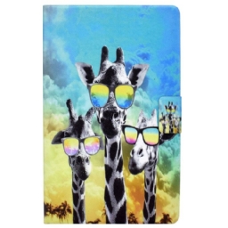 Flip Case Samsung Galaxy Tab A8 Funky Giraffes