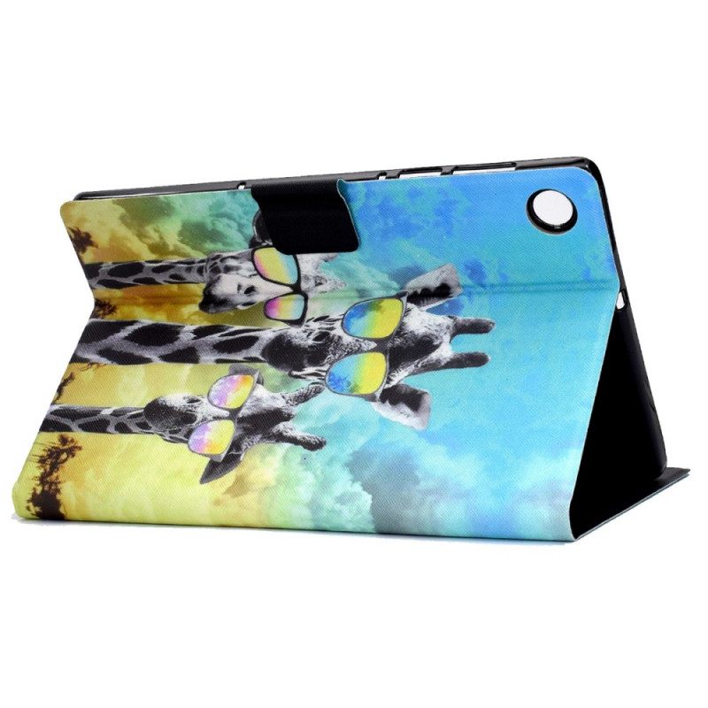 Flip Case Samsung Galaxy Tab A8 Funky Giraffes