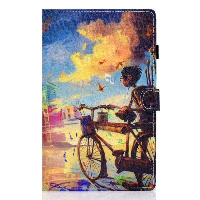 Kotelot Samsung Galaxy Tab A8 Bike Art