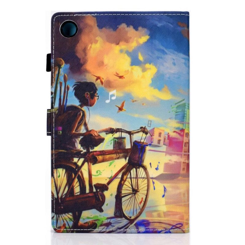 Kotelot Samsung Galaxy Tab A8 Bike Art