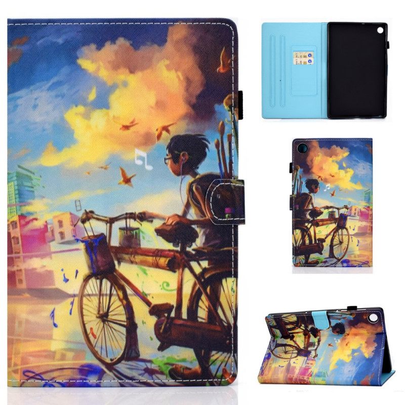 Kotelot Samsung Galaxy Tab A8 Bike Art