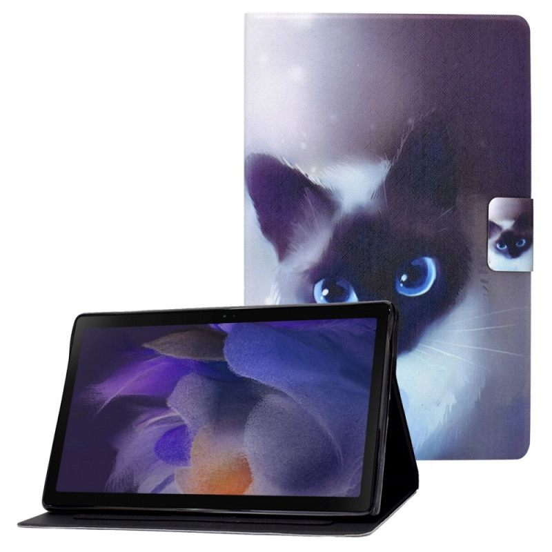 Kotelot Samsung Galaxy Tab A8 Blue Eyes Cat