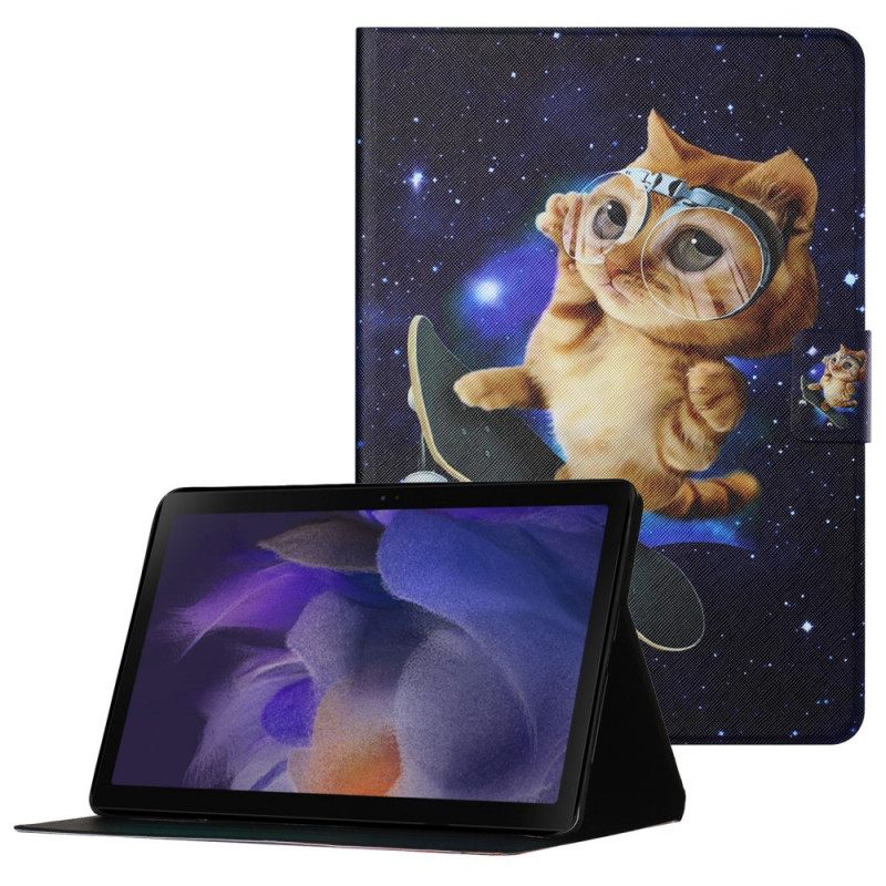 Kotelot Samsung Galaxy Tab A8 Cat Skateboard