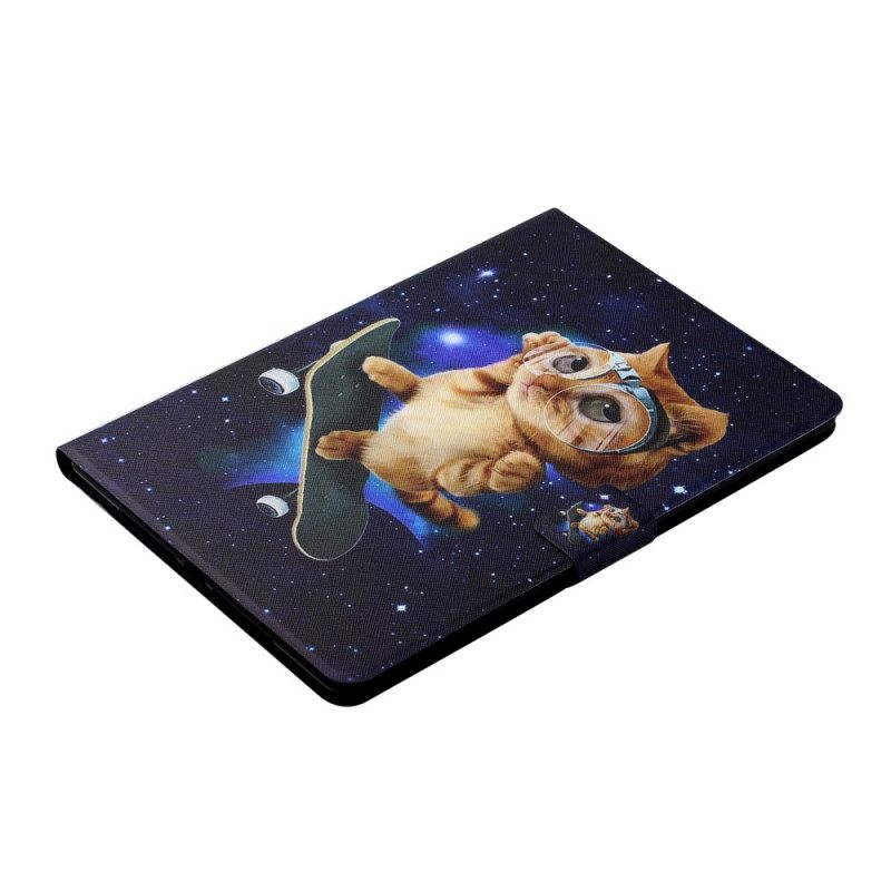 Kotelot Samsung Galaxy Tab A8 Cat Skateboard