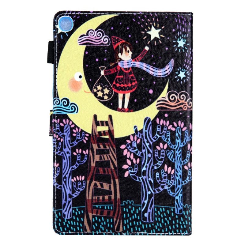 Kotelot Samsung Galaxy Tab A8 Girl In The Moon