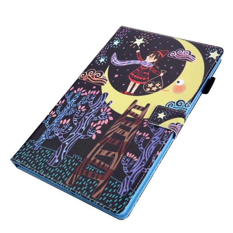 Kotelot Samsung Galaxy Tab A8 Girl In The Moon