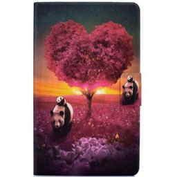 Kotelot Samsung Galaxy Tab A8 Panda Heart