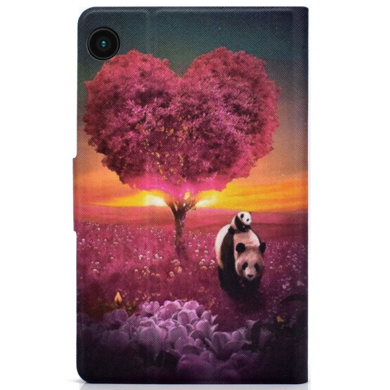 Kotelot Samsung Galaxy Tab A8 Panda Heart