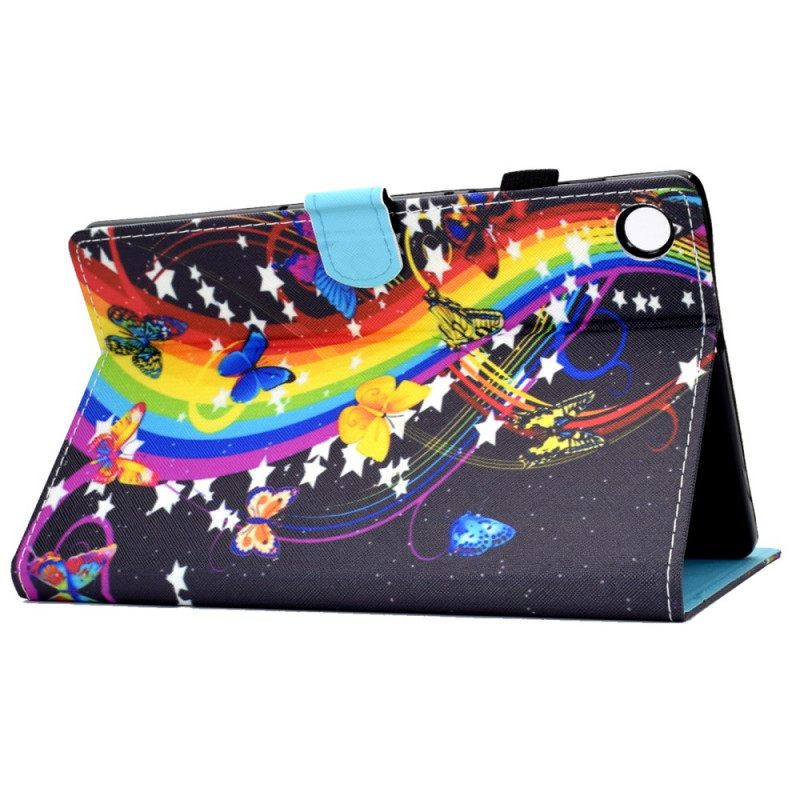 Kotelot Samsung Galaxy Tab A8 Rainbow Butterflies