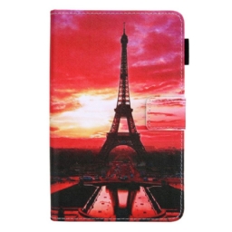 Kotelot Samsung Galaxy Tab A8 Sunset Eiffel Tower