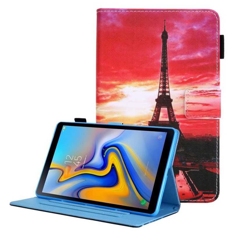 Kotelot Samsung Galaxy Tab A8 Sunset Eiffel Tower