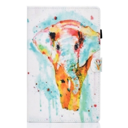 Kotelot Samsung Galaxy Tab A8 Watercolour Elephant