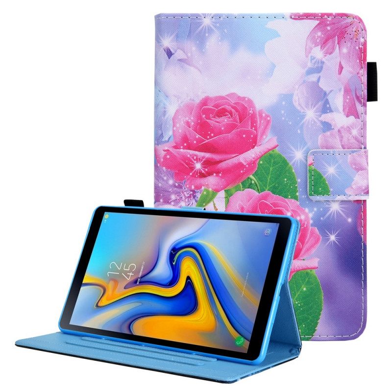 Nahkakotelo Samsung Galaxy Tab A8 Dream Flowers