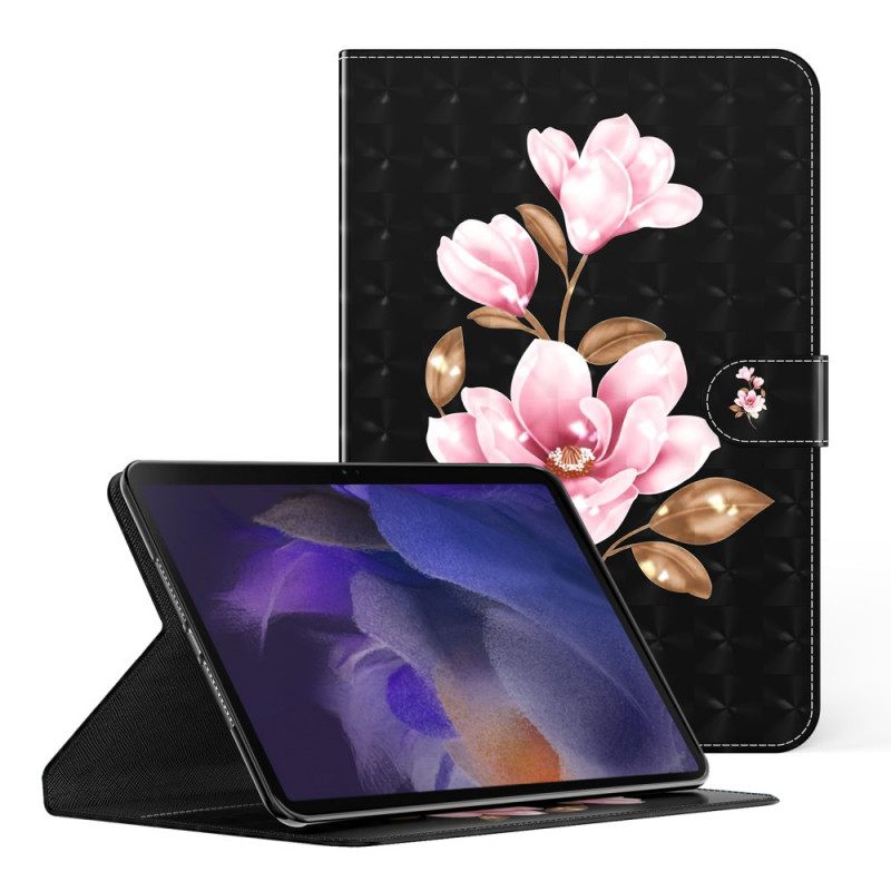 Nahkakotelo Samsung Galaxy Tab A8 Faux Leather Tree Flowers