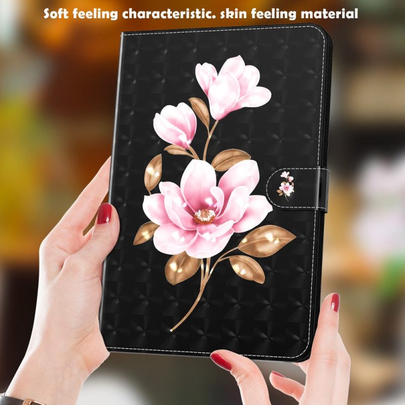 Nahkakotelo Samsung Galaxy Tab A8 Faux Leather Tree Flowers