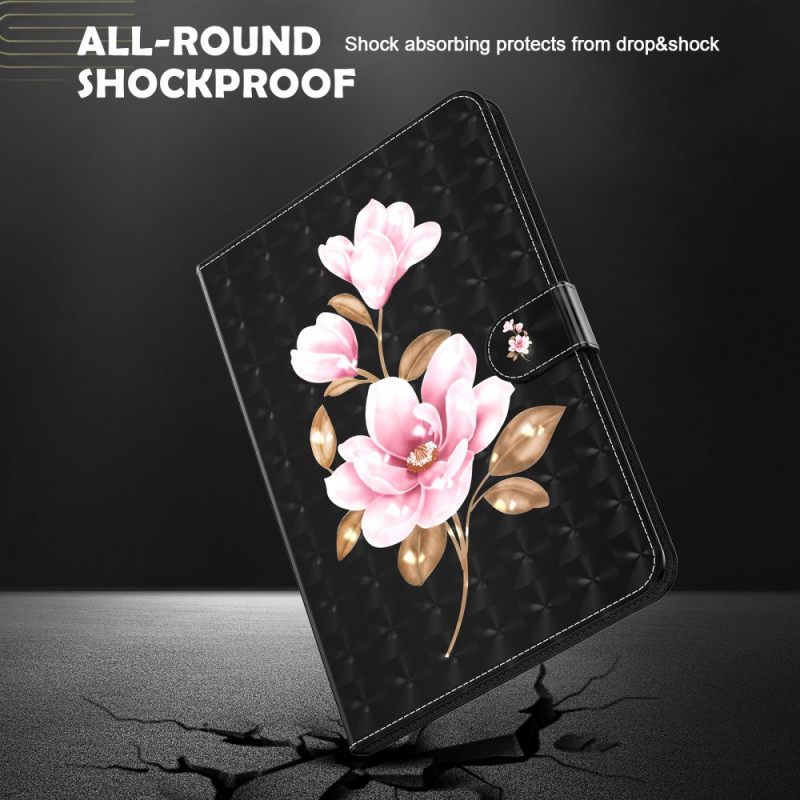 Nahkakotelo Samsung Galaxy Tab A8 Faux Leather Tree Flowers