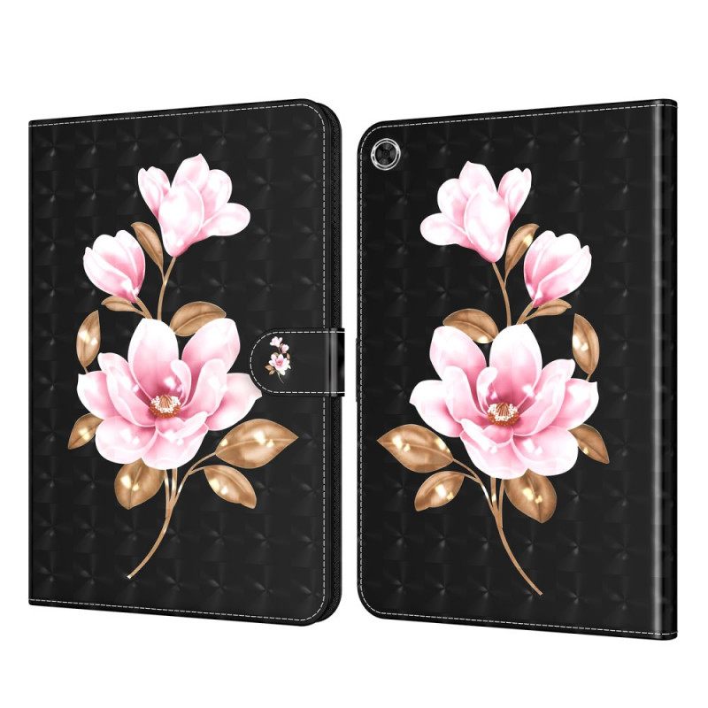 Nahkakotelo Samsung Galaxy Tab A8 Faux Leather Tree Flowers