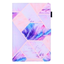 Nahkakotelo Samsung Galaxy Tab A8 Marble Geometry Design