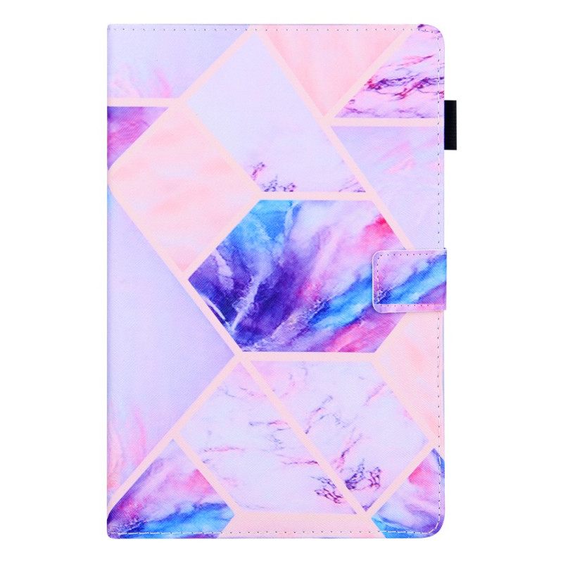 Nahkakotelo Samsung Galaxy Tab A8 Marble Geometry Design