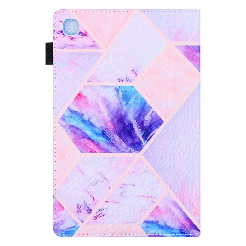 Nahkakotelo Samsung Galaxy Tab A8 Marble Geometry Design