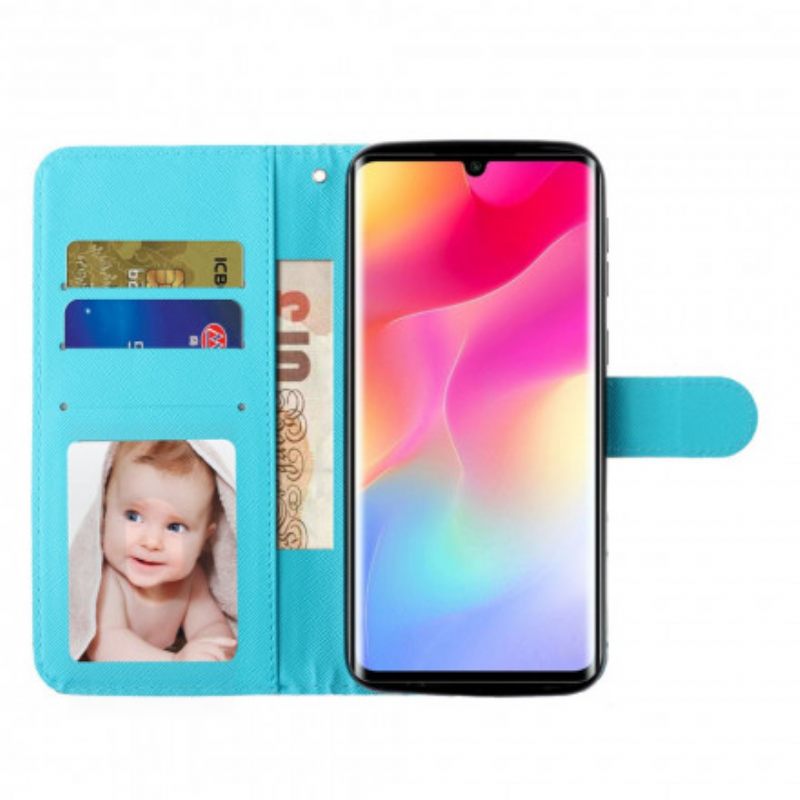 Kotelot Xiaomi Mi Note 10 Lite Suojaketju Kuori Marble Light Strip Kohdevalot