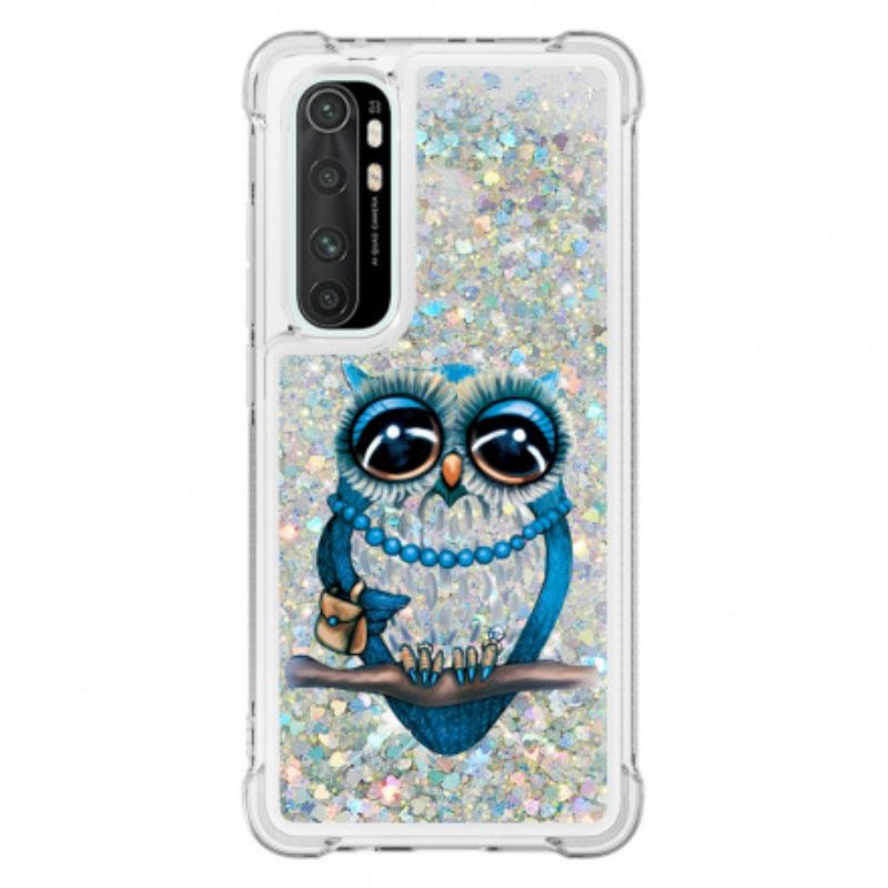 Kuori Xiaomi Mi Note 10 Lite Miss Owl Glitter