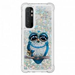 Kuori Xiaomi Mi Note 10 Lite Miss Owl Glitter