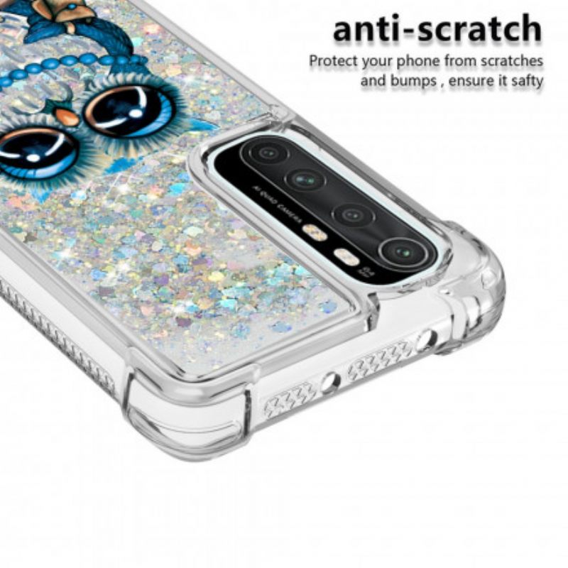 Kuori Xiaomi Mi Note 10 Lite Miss Owl Glitter