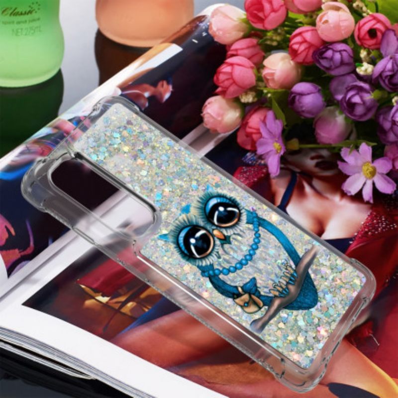 Kuori Xiaomi Mi Note 10 Lite Miss Owl Glitter