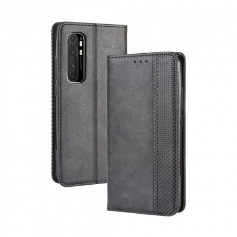 Puhelinkuoret Xiaomi Mi Note 10 Lite Kotelot Flip Tyylitelty Vintage-nahkaefekti