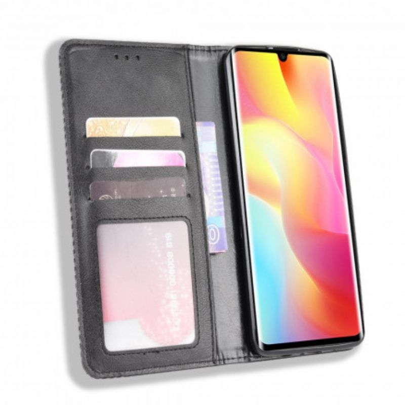 Puhelinkuoret Xiaomi Mi Note 10 Lite Kotelot Flip Tyylitelty Vintage-nahkaefekti