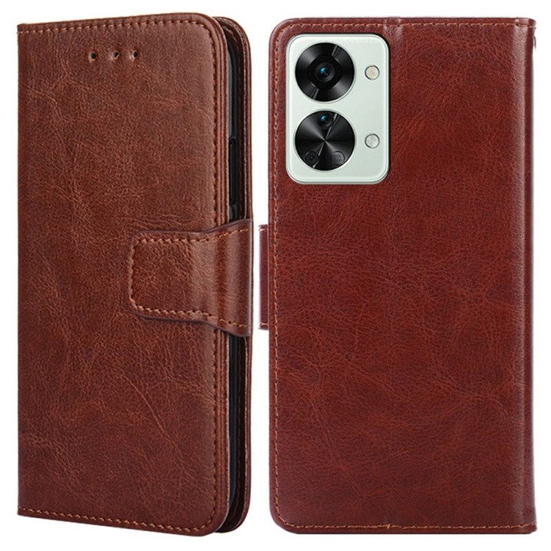 Flip Case OnePlus Nord 2T 5G Faux Leather Vintage