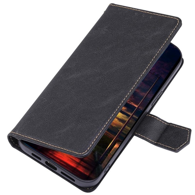 Flip Case OnePlus Nord 2T 5G Rfid-nahkaefekti