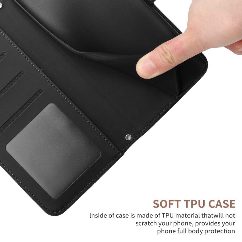 Flip Case OnePlus Nord 2T 5G Suojaketju Kuori Premium-perhoset Kaulanauhalla