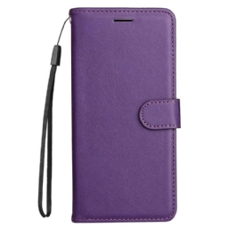 Kotelot OnePlus Nord 2T 5G Suojaketju Kuori Faux Leather Strap Korttipidike