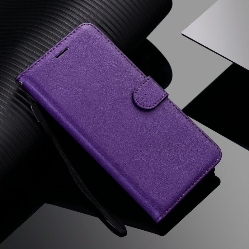 Kotelot OnePlus Nord 2T 5G Suojaketju Kuori Faux Leather Strap Korttipidike