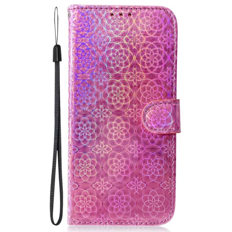 Kotelot OnePlus Nord 2T 5G Suojaketju Kuori Geometric Strappy Flowers