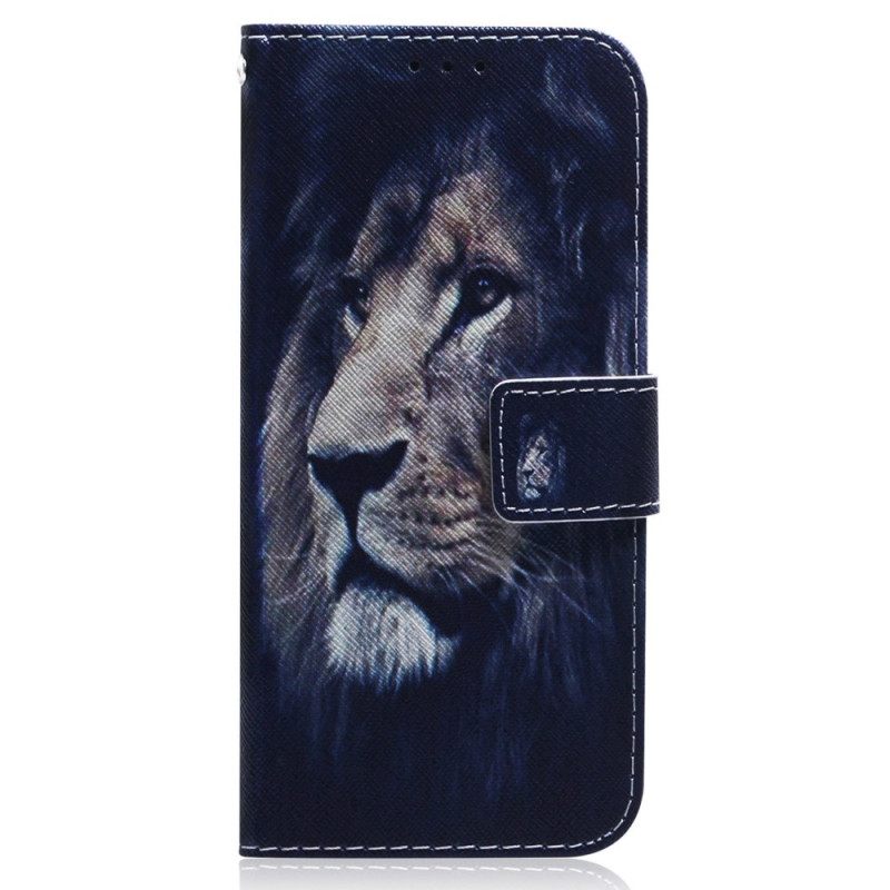 Kotelot OnePlus Nord 2T 5G Suojaketju Kuori Night Lion Strappy