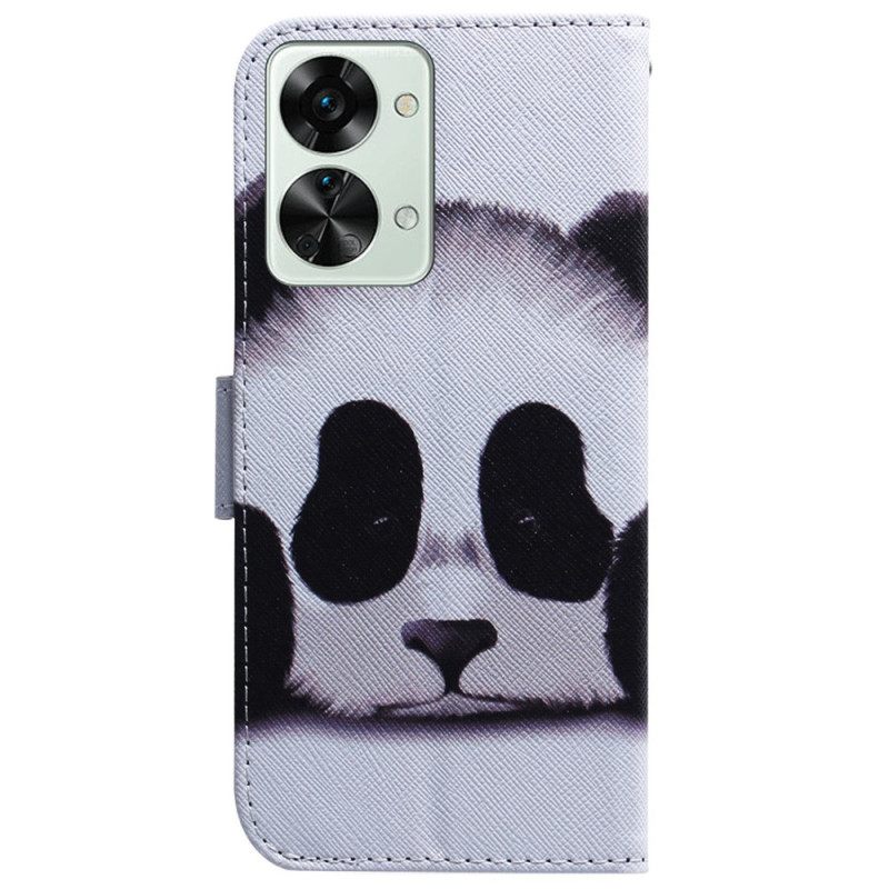 Kotelot OnePlus Nord 2T 5G Suojaketju Kuori Panda Kaulanauhalla