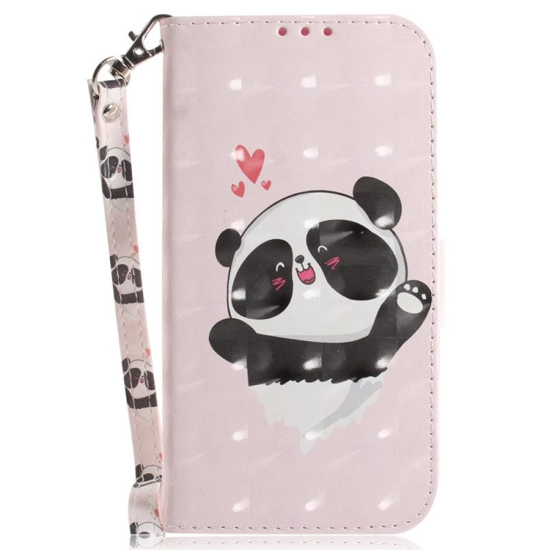 Kotelot OnePlus Nord 2T 5G Suojaketju Kuori Panda Love In Lanyard