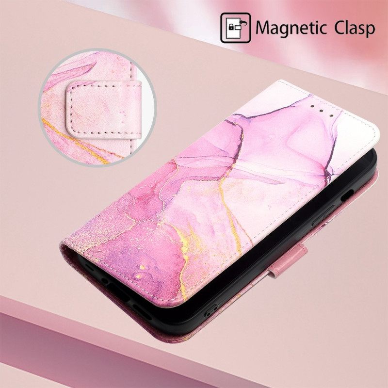 Kotelot OnePlus Nord 2T 5G Suojaketju Kuori Strip Marble