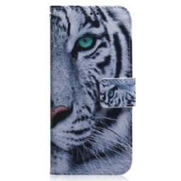 Kotelot OnePlus Nord 2T 5G Suojaketju Kuori White Tiger Strappy