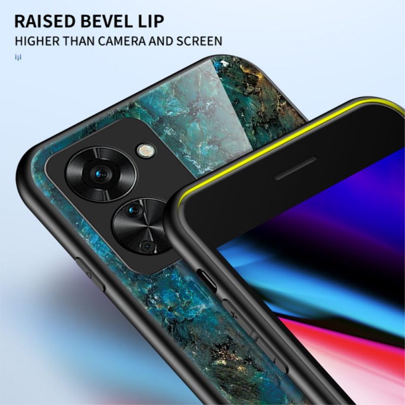 Kuori OnePlus Nord 2T 5G Marble Tempered Glass