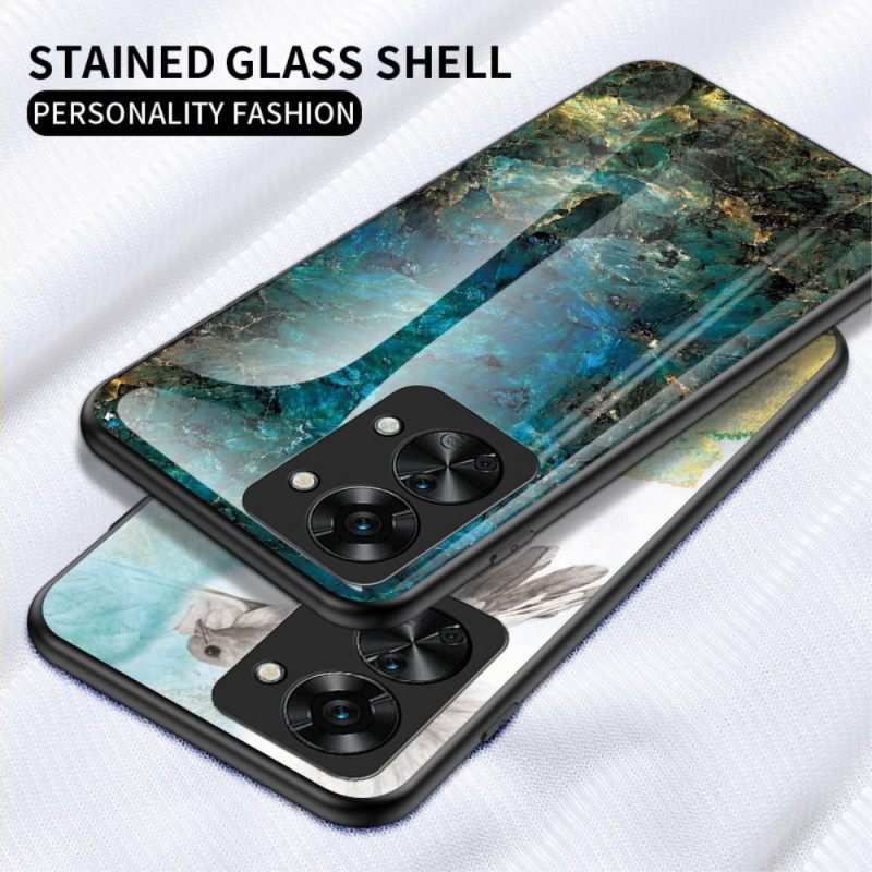 Kuori OnePlus Nord 2T 5G Marble Tempered Glass