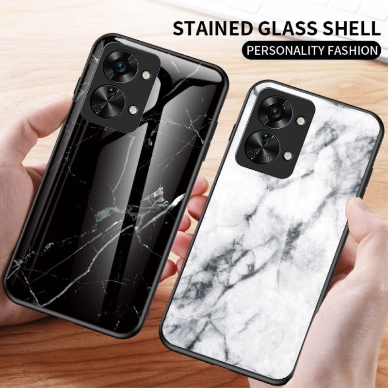 Kuori OnePlus Nord 2T 5G Marble Tempered Glass