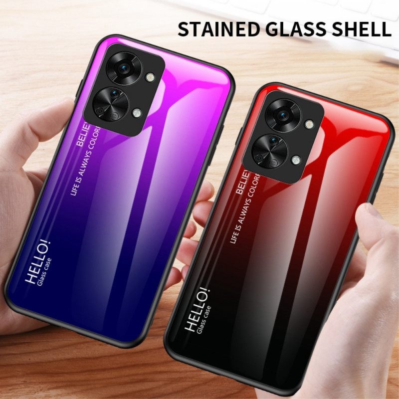 Kuori OnePlus Nord 2T 5G Tempered Glass Hei