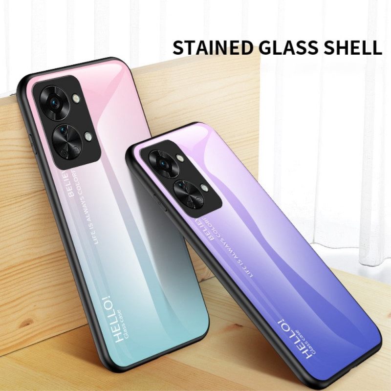 Kuori OnePlus Nord 2T 5G Tempered Glass Hei