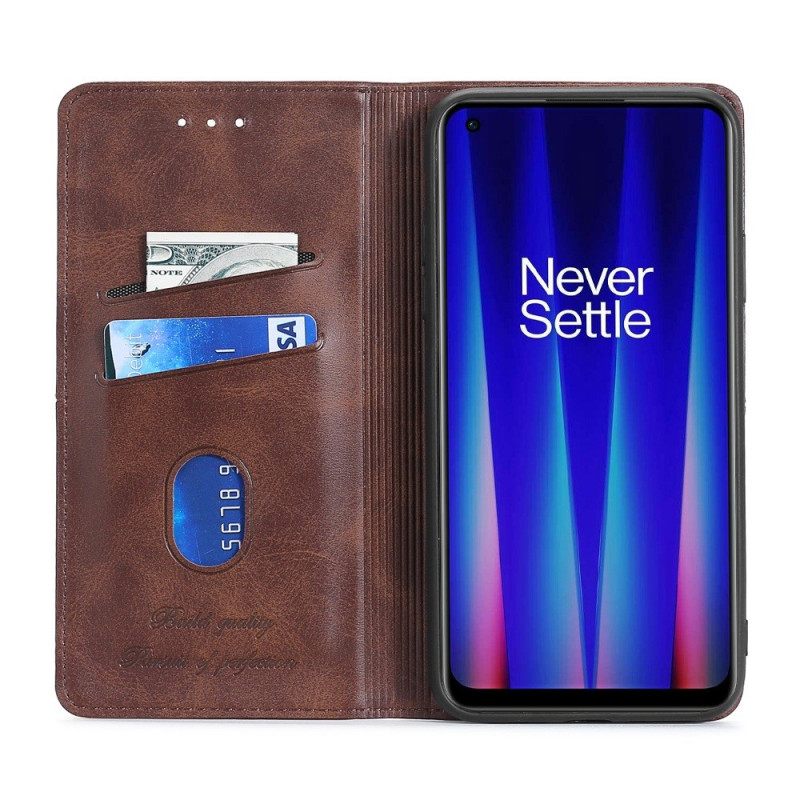 Puhelinkuoret OnePlus Nord 2T 5G Kotelot Flip Ompelu